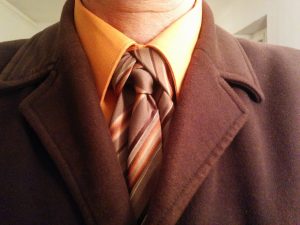 nœud de cravate Mérovingien orange